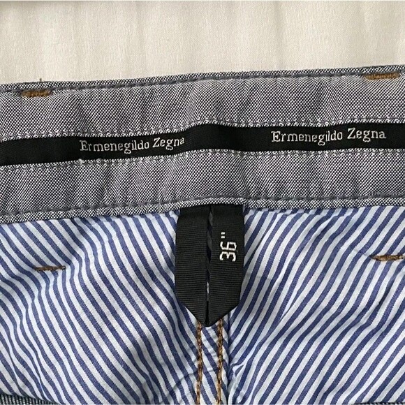 Ermenegildo Zegna Jeans Mens 36 x 28 Blue Classic Straight Leg Japanese Denim - Picture 2 of 12